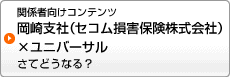関係者向けコンテンツ「岡崎支社（セコム損害保険株式会社）×ユニバーサル　さてどうなる？」